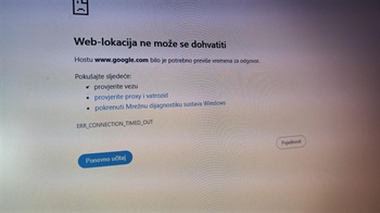 Poteškoće s Googleom