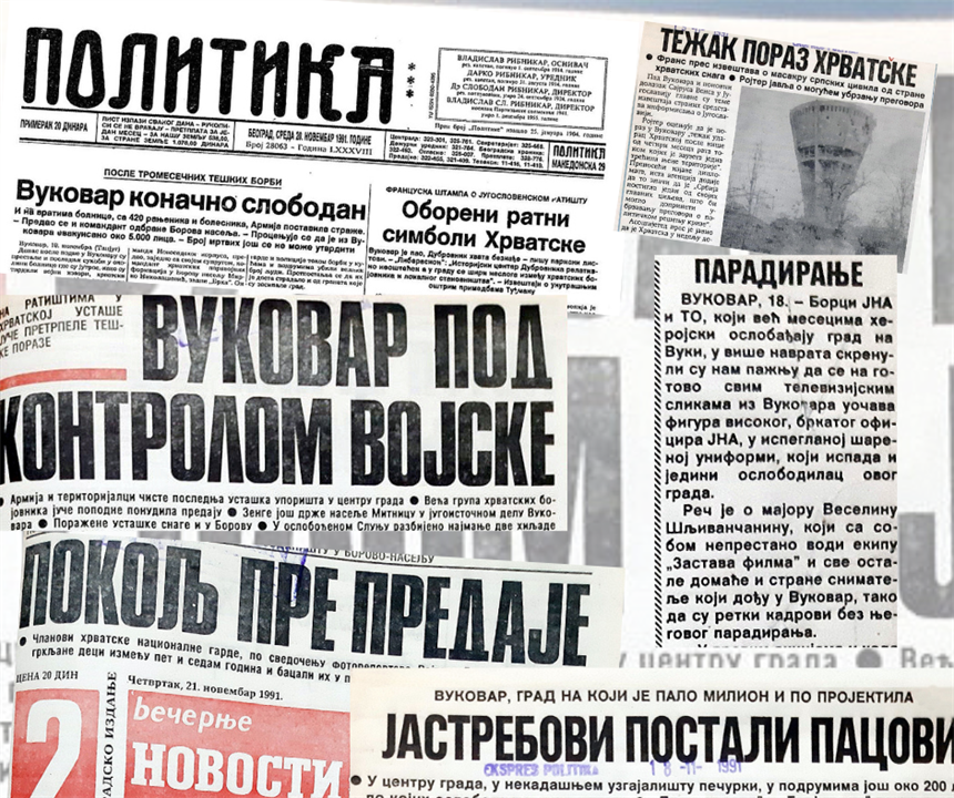 RAT I MEDIJI: U ratu za Vukovar svijet nije bio slijep, samo je gledao u krivom smjeru