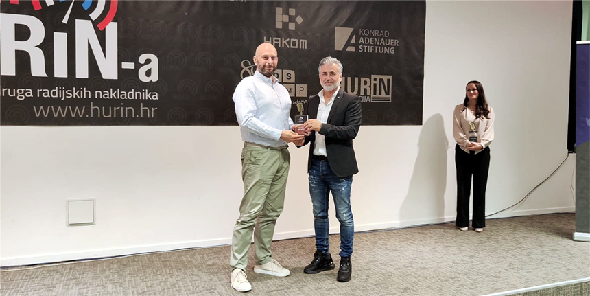 HRV dobitnik Zlatnog mikrofona HURiN-a za emisiju „Dogodilo se na današnji dan“