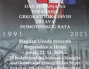 Dan sjećanja na stradanje grkokatolika u Domovinskom ratu