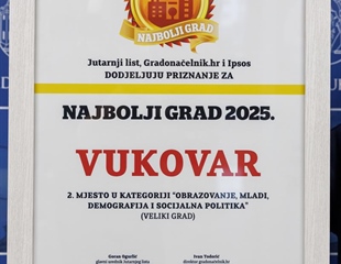 Vukovar među najboljima u Hrvatskoj
