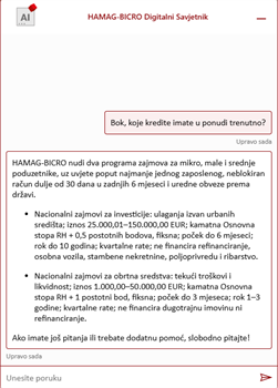 HAMAG-BICRO uveo AI digitalnoga savjetnika