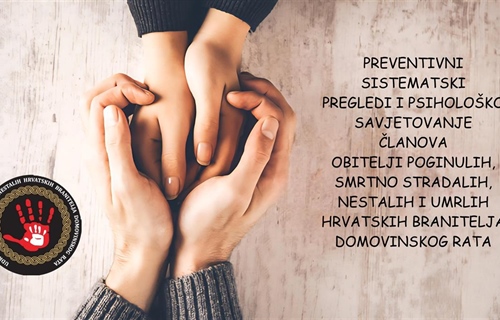UDPNHBDR provela preventivne sistematske preglede i psihološko savjetovanje