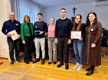 Prijem članova GDCK Vinkovci kod gradonačelnika Romića