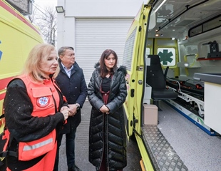 Županica Nataša Tramišak posjetila je Zavod za hitnu medicinu...