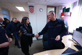 Tramišak obišla civilnu zaštitu u Osijeku i Bizovcu: 138 tisuća poziva na 112, Bizovac postaje ključni centar za ročnike