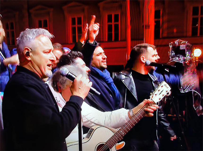 Doček hrvatskih rukometaša na Trgu bana Josipa Jelačića