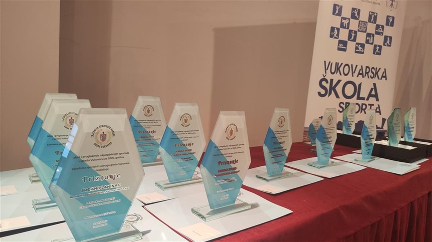 Vukovar nagradio najbolje sportaše i trenere: priznanja za izvrsnost, predanost i rezultate