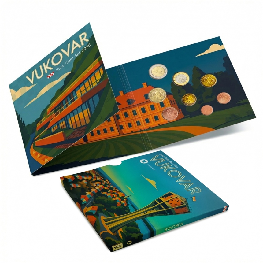 Izdan kolekcionarski set kovanica Euro set Vukovar