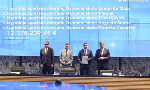 Preko 12 milijuna eura za školske dvorane Gradu Osijeku