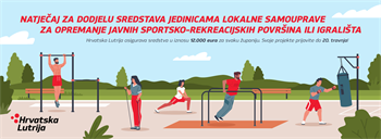 Hrvatska lutrija dijeli 252 tisuće eura za igrališta i rekreacijske zone