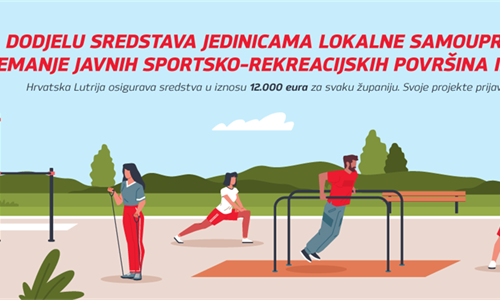 Hrvatska lutrija dijeli 252 tisuće eura za igrališta i rekreacijske zone