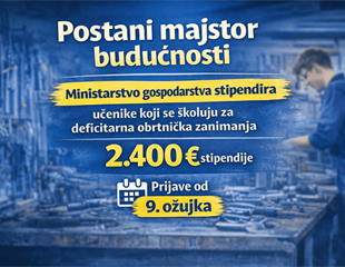 Država traži nove obrtnike: Otvorene prijave za stipendije učenicima...