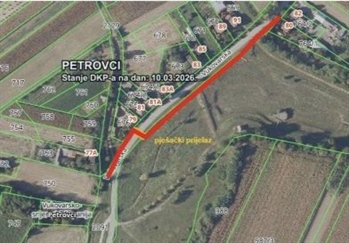 Prijavljen projekt izgradnje nogostupa u Petrovcima