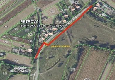 Prijavljen projekt izgradnje nogostupa u Petrovcima