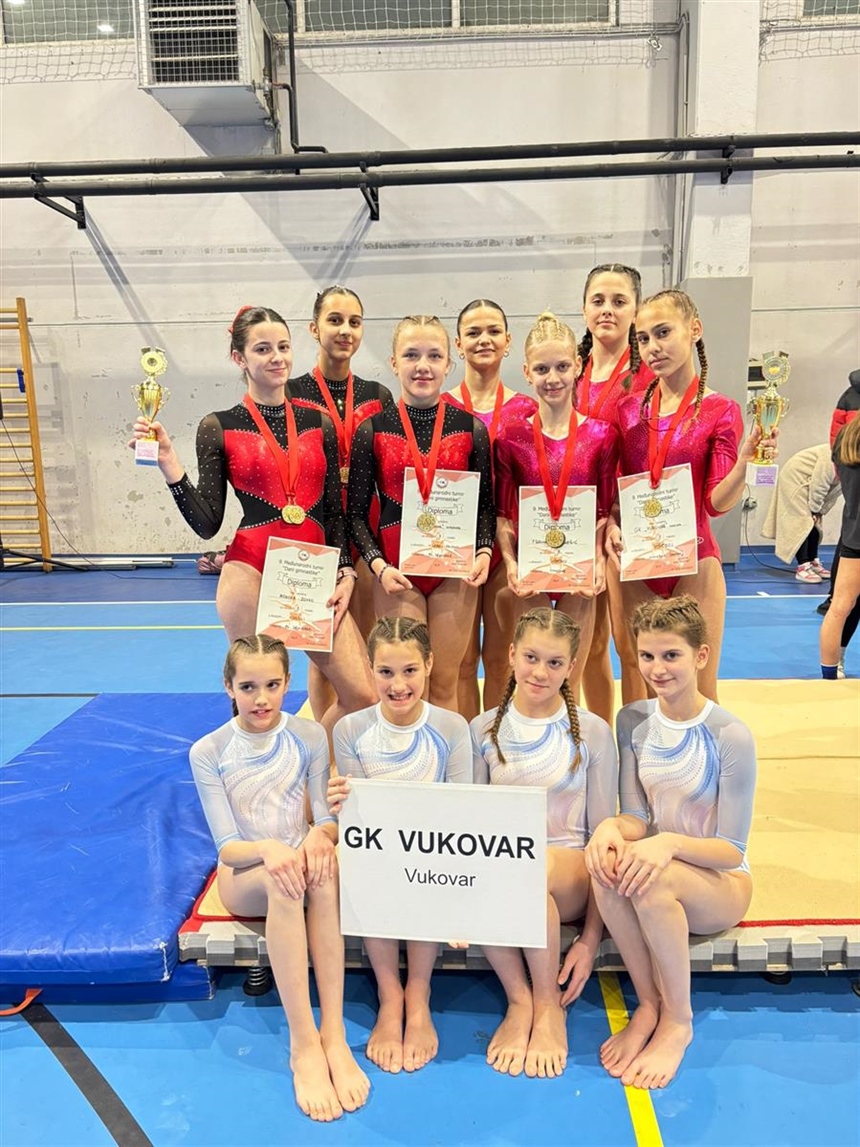 Odličan nastup vukovarskih gimnastičarki na prvom natjecanju u 2026. godini
