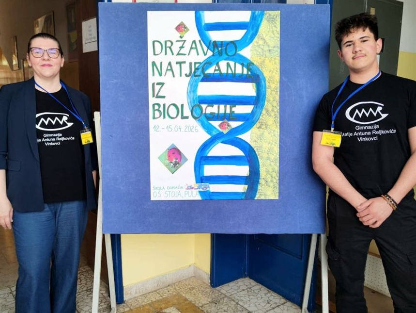 Vinkovčanin Vjeko Šarić državni prvak iz biologije