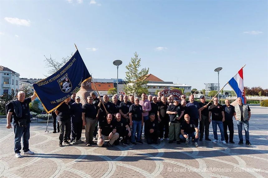 Predstavnici Grada Vukovara ugostili članove UDVDR-a 144. brigade Hrvatske vojske iz Sesveta