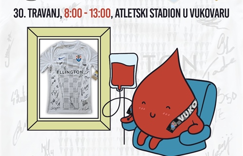 Daruj krv i osvoji potpisani dres HNK Vukovar 1991