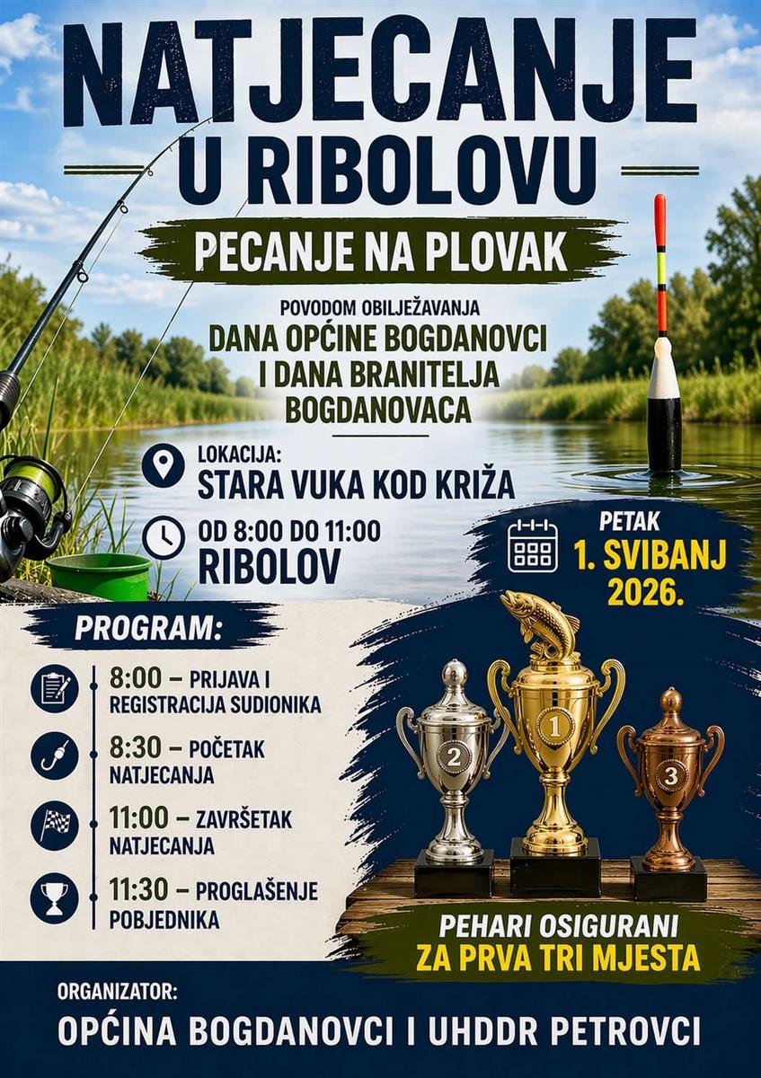 Natjecanje u ribolovu povodom Dana Općine Bogdanovci