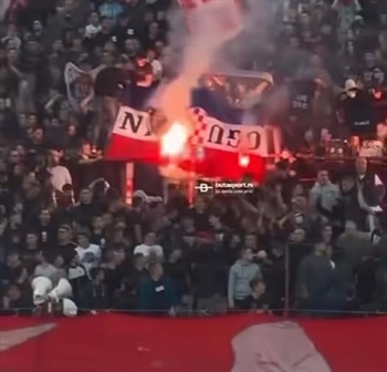 Paljenje hrvatskih zastava na tribinama u Beogradu  bacilo u sjenu derbi Zvezde i Partizana