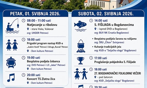 Dani Općine Bogdanovci od 1. do 5. svibnja