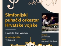 Simfonijski puhački orkestar Hrvatske vojske nastupa u Vukovaru