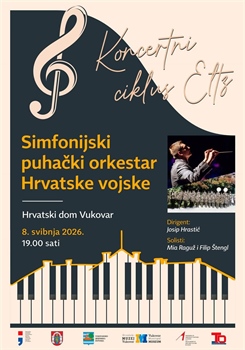 Simfonijski puhački orkestar Hrvatske vojske nastupa u Vukovaru