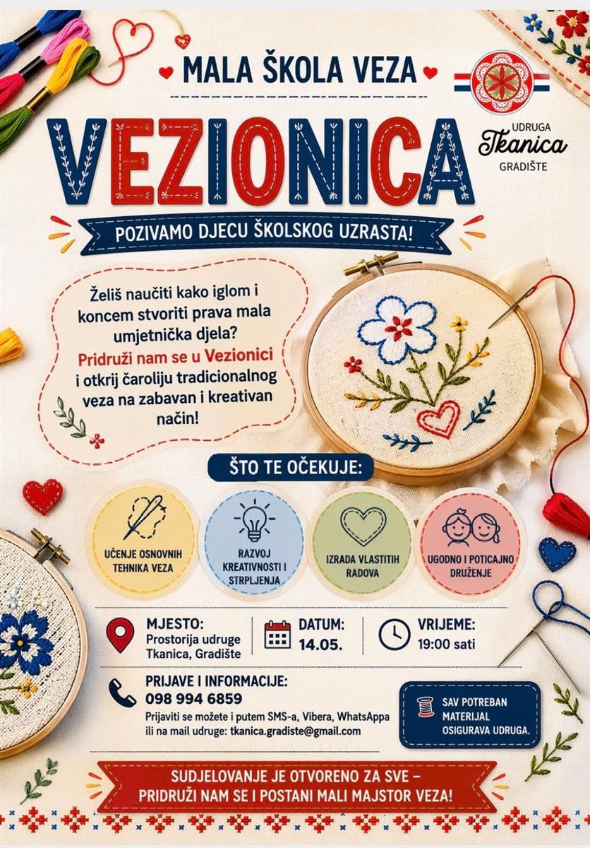 U Gradištu radionica veza za djecu