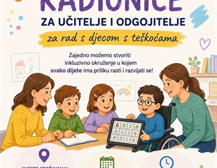 Edukativne radionice za učitelje i odgojitelje
