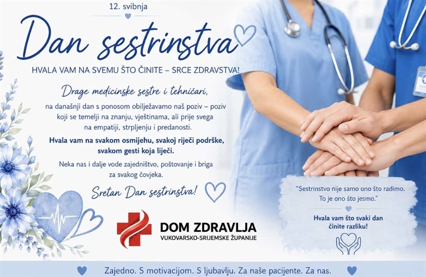U Vukovaru obilježen Dan sestrinstva: istaknuta uloga i izazovi medicinskih sestara