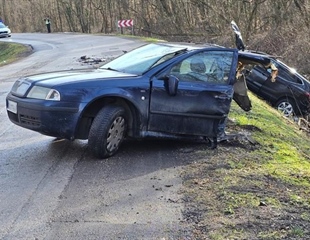 Tijekom jučerašnjeg dana dvije prometne nesreće, u zavoju sletio s ceste