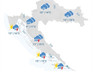 Upaljen meteoalarm, stigla hladna fronta