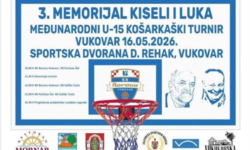 Košarkaški spektakl u Vukovaru: Počeo 3. Memorijal „Kiseli i Luka”