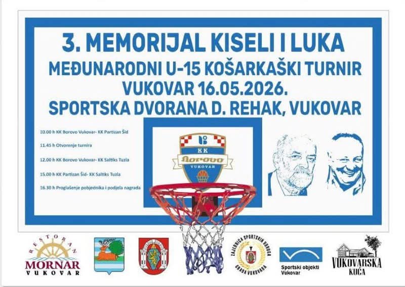 Košarkaški spektakl u Vukovaru: Počeo 3. Memorijal „Kiseli i Luka”