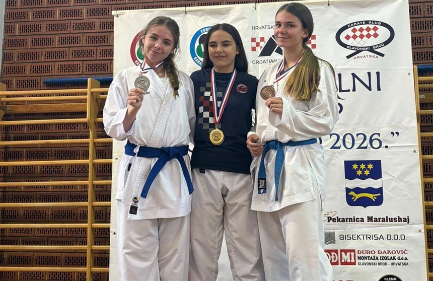 Barun, Žgela i Adžaga srebrni na 28. Međunarodnom memorijalnom karate kupu Slavonski Brod 2026