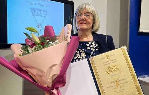Renata Bradvica dobitnica državne nagrade „Faust Vrančić”
