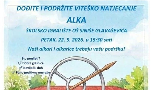 Danas se održava 8. dječja ALKA u OŠ Siniše Glavaševića