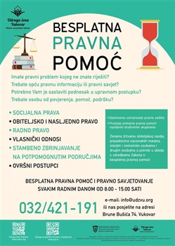 U Lovasu besplatno pravno savjetovanje za građane