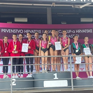 Vukovarske su gimnastičarke na Prvenstvu i Kupu Hrvatske osvojile dva...