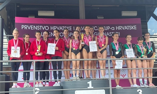 Vukovarske su gimnastičarke na Prvenstvu i Kupu Hrvatske osvojile dva...