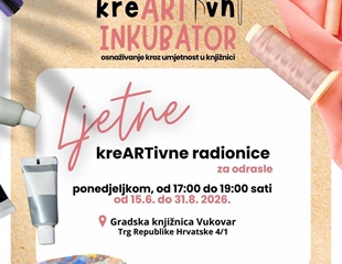 Radionice kreativnog Inkubatora i ovog ljeta u Gradskoj Knjižnici Vukovar
