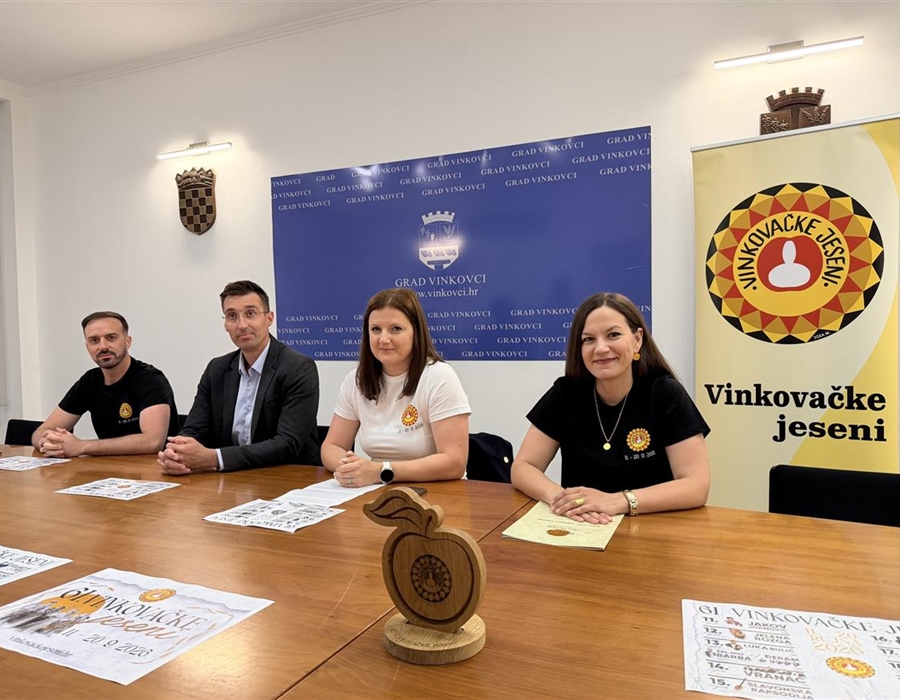 Javnosti predstavljen program ovogodišnjih Vinkovačkih jeseni