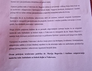 U Vukovaru počinje potpisivanje peticije solidarnosti s dr. Marijem...