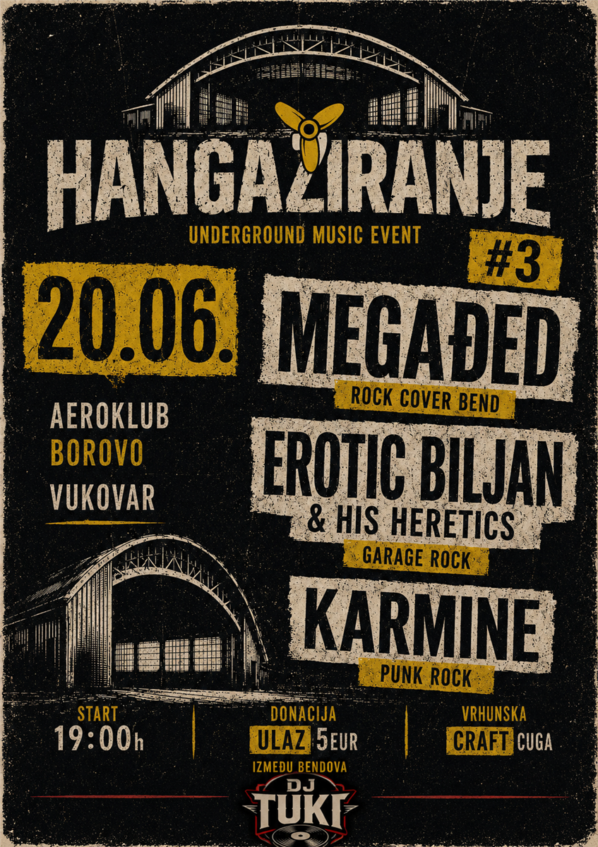 U subotu koncert Hangažiranje u Borovu naselju
