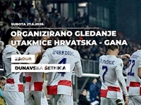 Na Dunavskoj šetnici organizirano zajedničko gledanje utakmice Hrvatska...