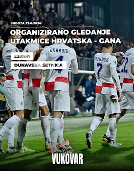 Na Dunavskoj šetnici organizirano zajedničko gledanje utakmice Hrvatska – Gana