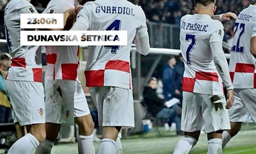 Na Dunavskoj šetnici organizirano zajedničko gledanje utakmice Hrvatska...