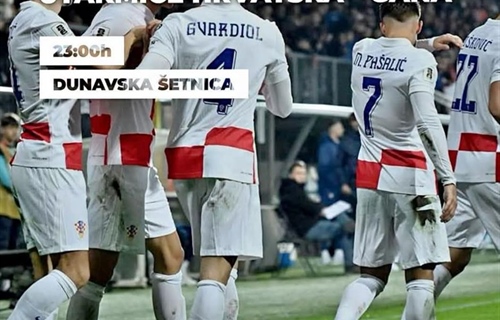 Na Dunavskoj šetnici organizirano zajedničko gledanje utakmice Hrvatska...