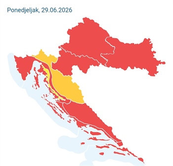 Vrhunac toplinskog vala u Hrvatskoj